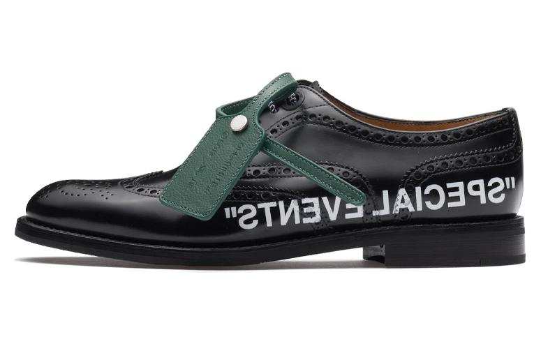 CHURCH'S X Off-White Burwood Slogan-print Brogues