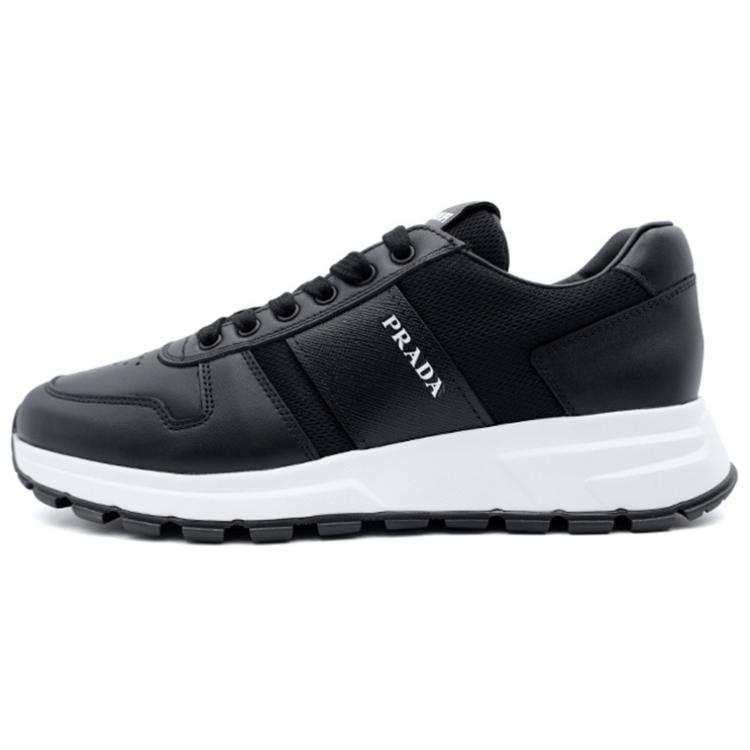 PRADA PRADA Prax 1 Leather Low Top Black