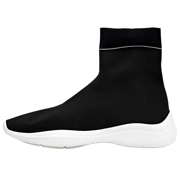 PRADA PRADA Women's Logo Sock 'Black White'