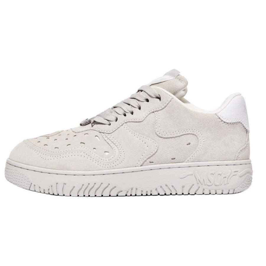 MSCHF Super Normal 2 Fuzzbone Leather Low top Skateboard Shoes Unisex Gray