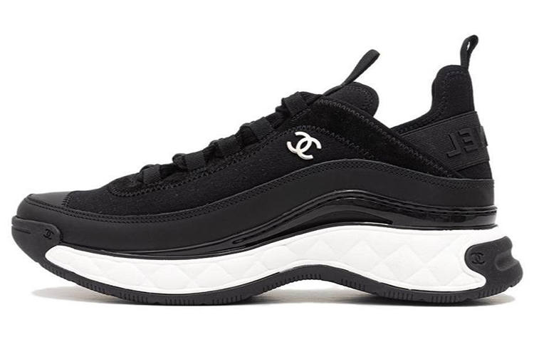 Chanel Velvet Calfskin & Mixed Fibers Sneaker 'Black'