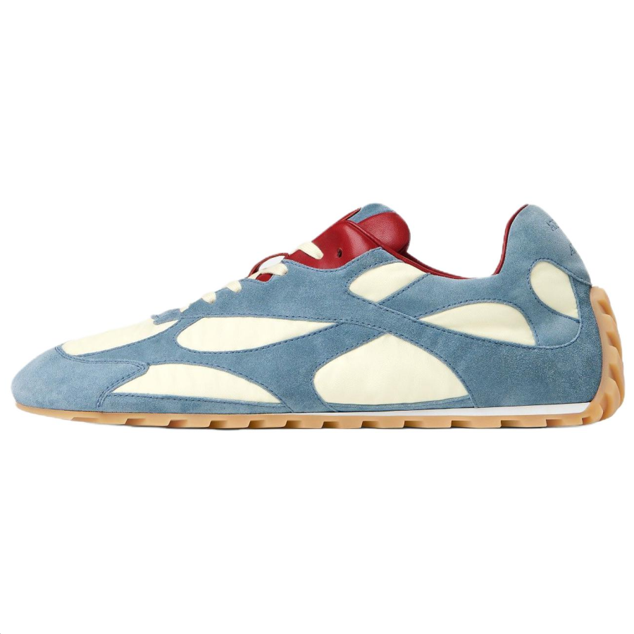 Bottega Veneta Orbit Flash Low top Casual Shoes Men's Ice Blue Mixed With Sea Salt Color