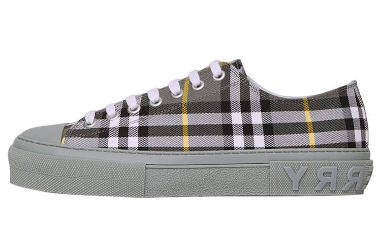 Burberry Low top Stylish Skateboarding Shoes Men's Gray