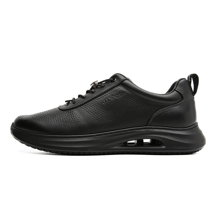 S.T.Dupont S. T.DUPONT Cow Leather Casual Shoes Men's Black/Blue