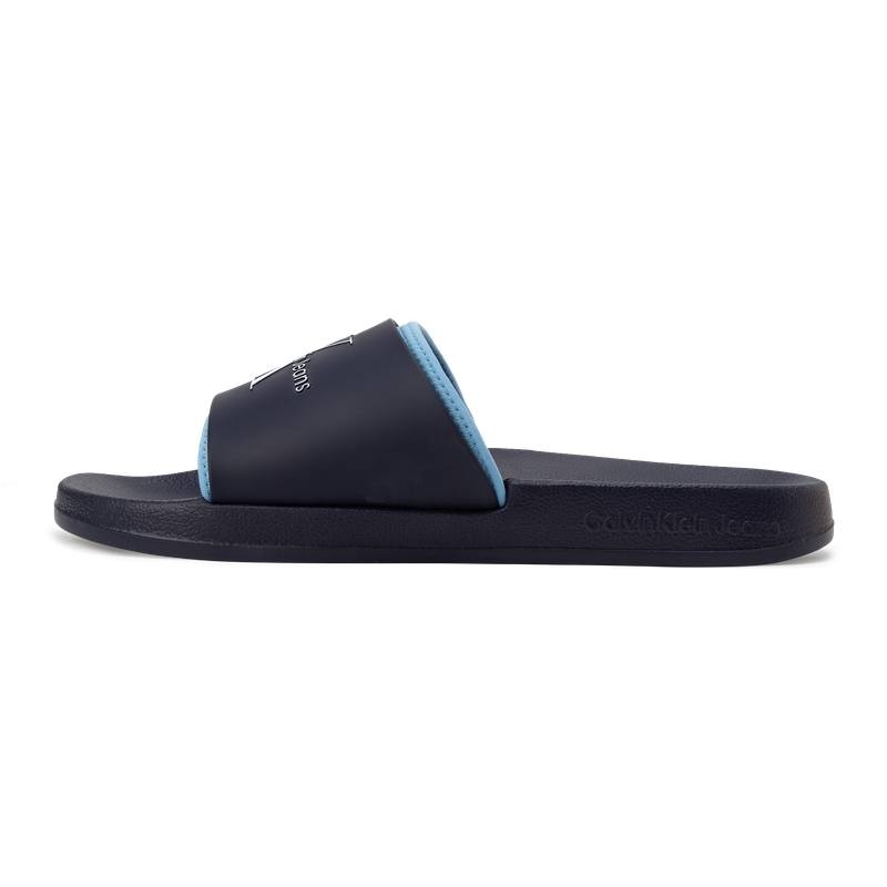 CKJ CALVIN KLEIN JEANS CALVIN KLEIN Slide Slippers Men's Deep Sea Blue