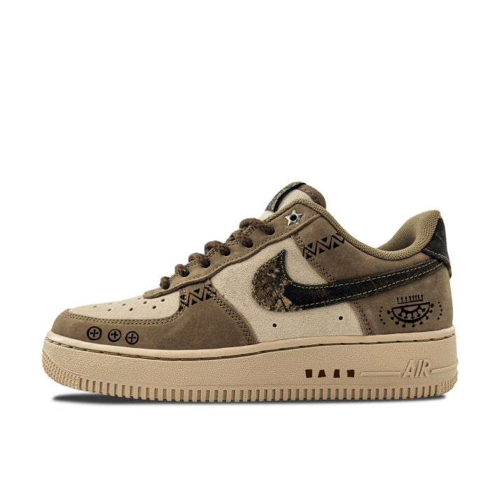 Nike Nike Air Force 1 Suede Low top Skateboard Shoes Men's Brown