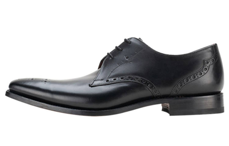 LOAKE Top Grain Cow Leather Men's Casual Shoes Men's Black