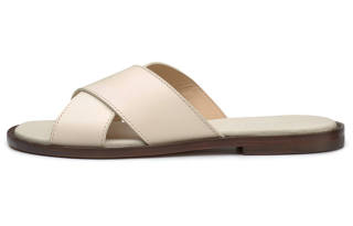 DOUCAL'S Slide Slippers Women's Cream White