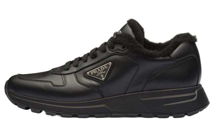 PRADA PRADA Logo Leather Sneakers