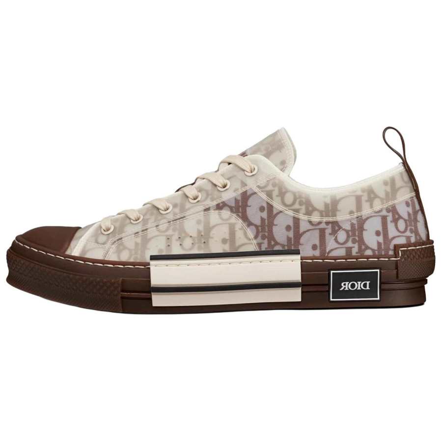 DIOR DIOR B23 Low Coffee Oblique Canvas