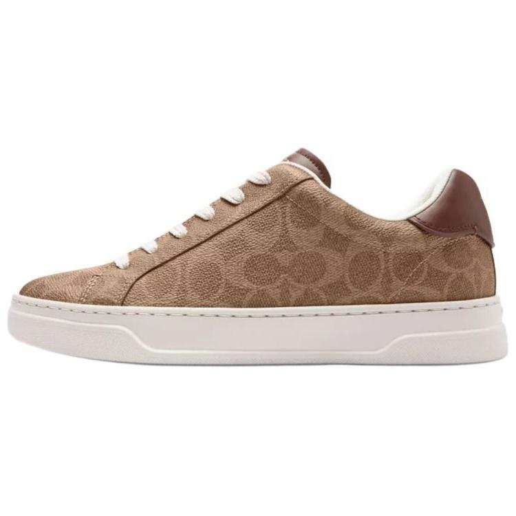 COACH Highline Leather Low top Skateboard Shoes Women's Brown