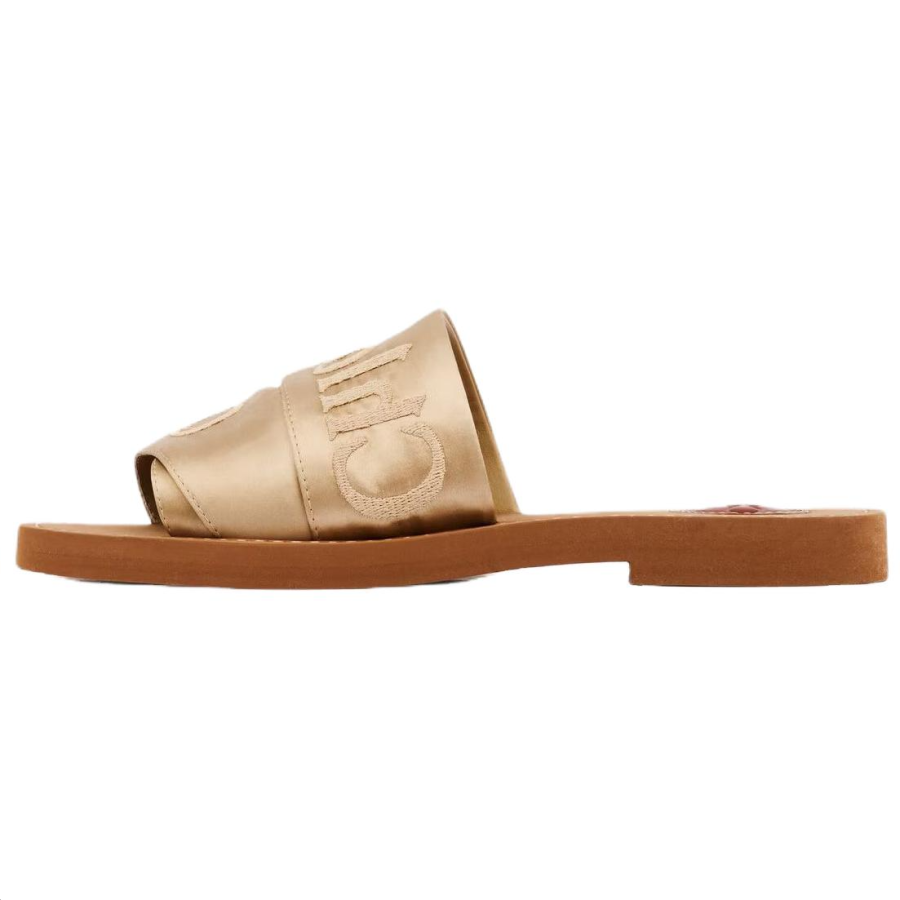 Chloé Chloe Woody Slide Slippers Women's Gold