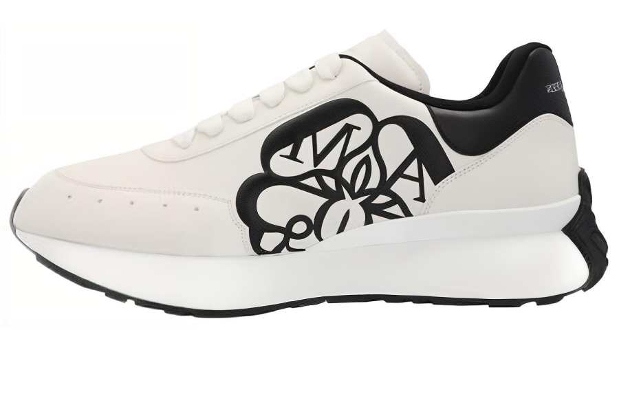 Alexander McQueen Alexander McQueen Sprint Runner White Black Crest
