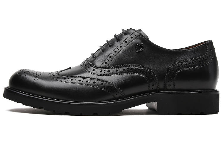 S.T.Dupont S. T.DUPONT Top Grain Cow Leather Dress Shoes Men's Black