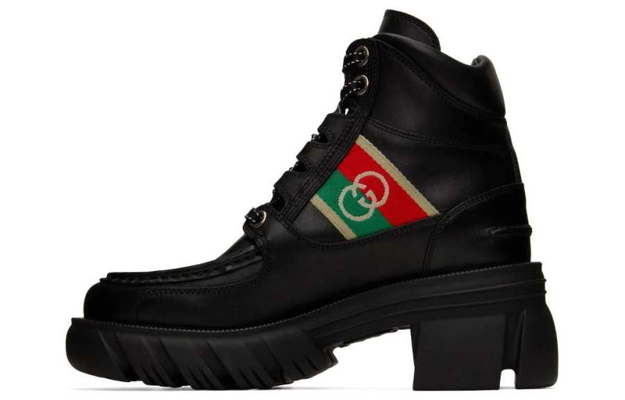 GUCCI Gucci Wmns Ankle Boot 'Interlocking G - Black' Women's