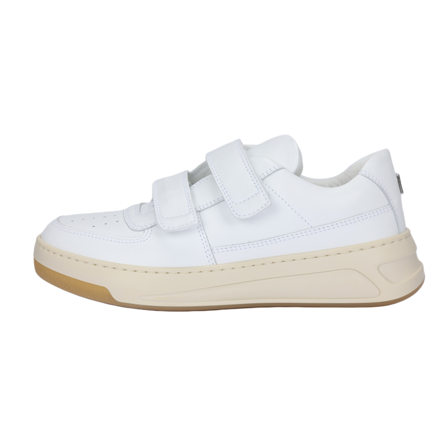 Acne Studios Acne Studios Velcro Leather Low top Skateboard Shoes Unisex Optical White & Beige