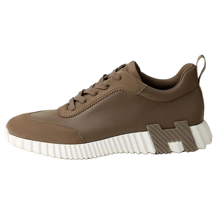 HERMES HERMES Bouncing Low top Casual Shoes Men's Brown