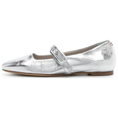 HALMANERA Page Metallic Ballerina Shoes
