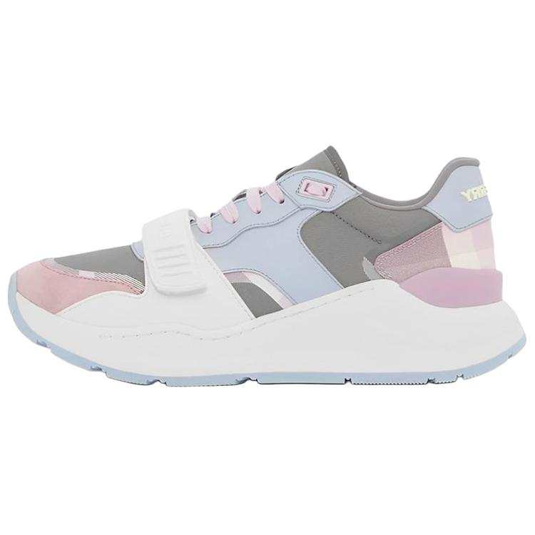 Burberry Ramsey Light Blue Pink Suede Women's
