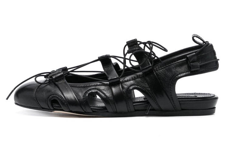 SIMONE ROCHA Leather Women's Casual Shoes Women's Black