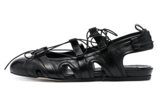 SIMONE ROCHA Leather Women's Casual Shoes Women's Black