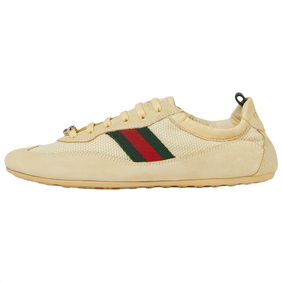 GUCCI Shift Low top Casual Shoes Women's Light Yellow