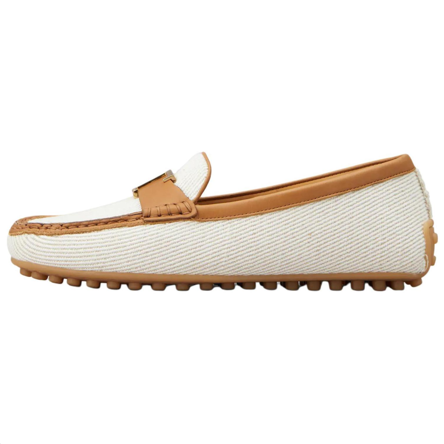 TOD'S Logo Plaque Slip On Flat Shoes Women's