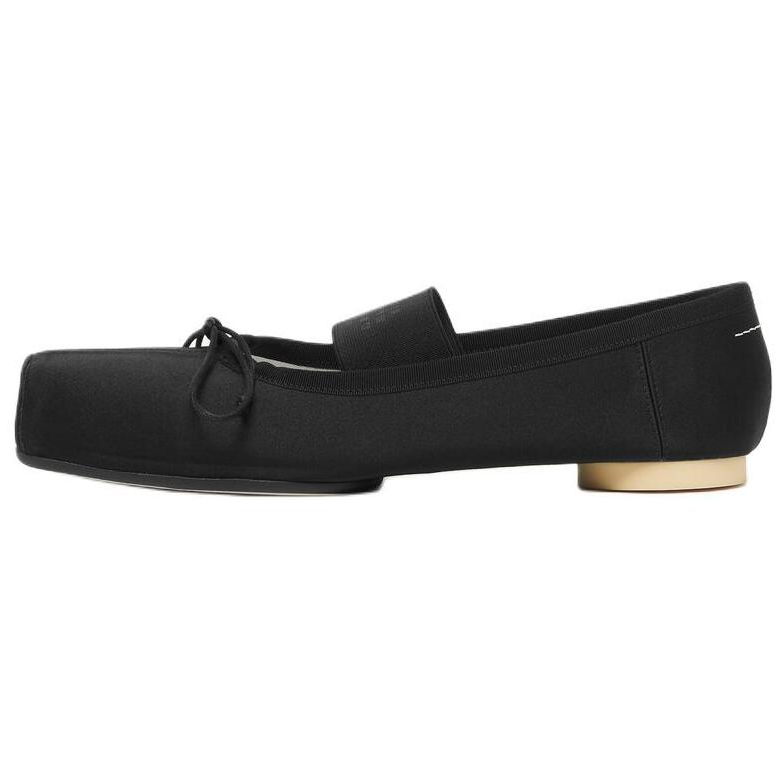 MM6 Maison Margiela Anatomic Numbers Motif Square Toe Ballerina Shoes Women's