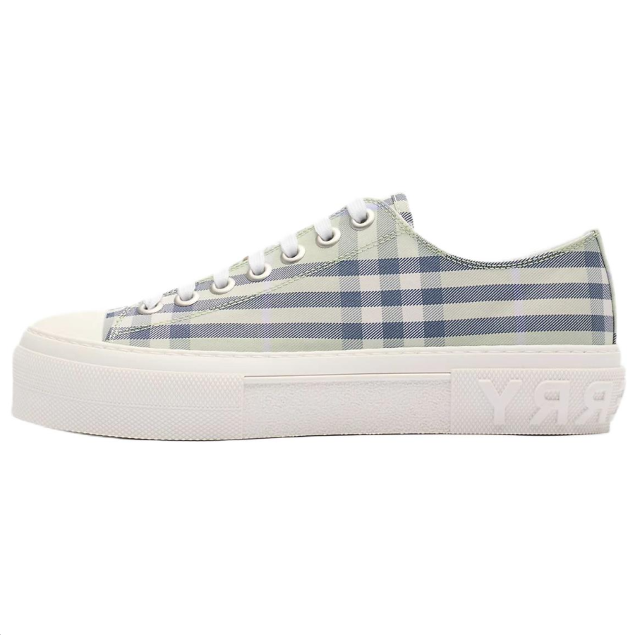 Burberry Low top Canvas Shoes Women's Wave Green