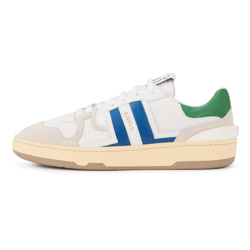 Lanvin Leather Clay Low top Stylish Skateboarding Shoes Women's White