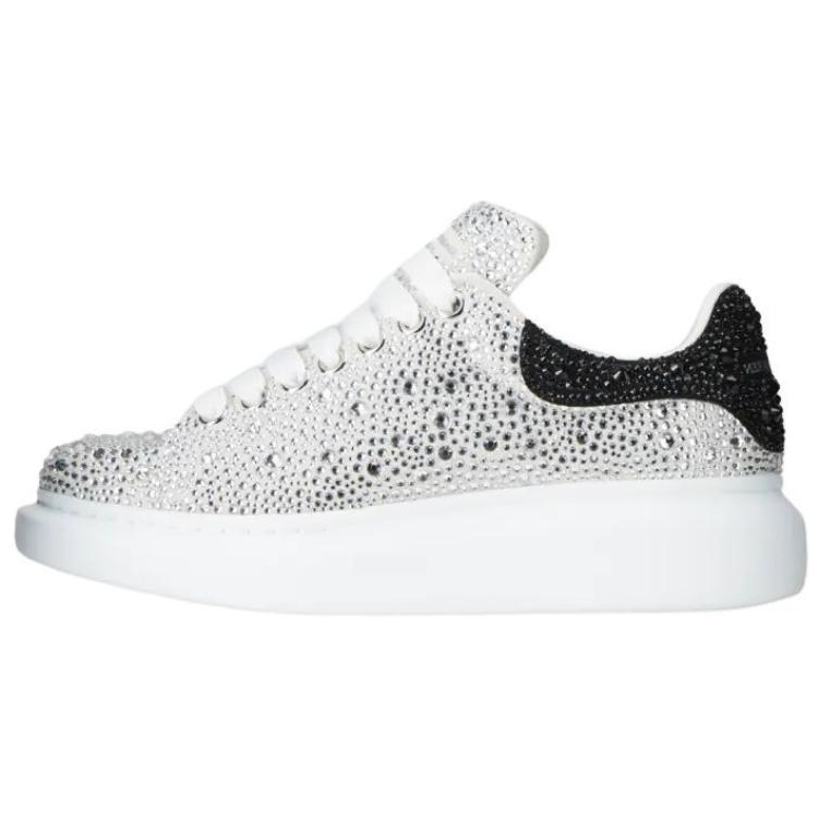 Alexander McQueen Oversized Low top Stylish Skateboarding Shoes Men's Black White