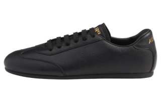 PRADA Leather Low top Casual Shoes Men's Black