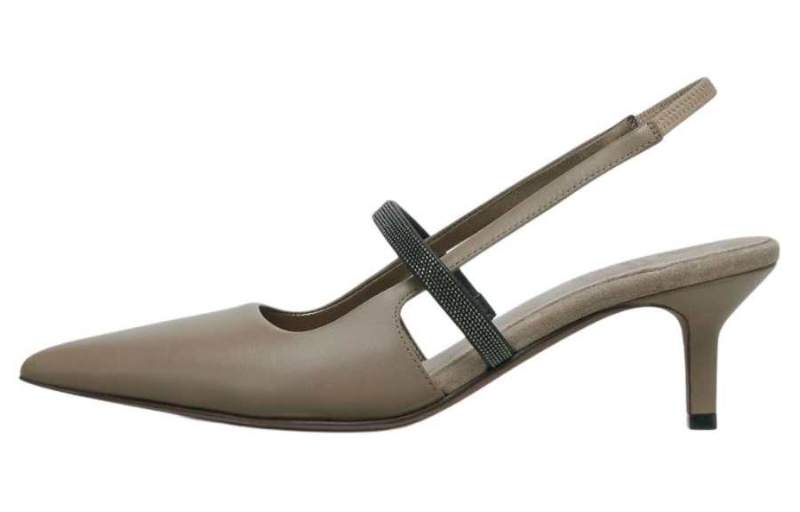 Brunello Cucinelli Brunello Cucinelli Monili strap Slingback Pumps