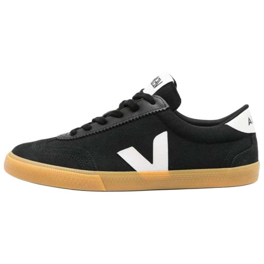 VEJA Volley Leather Low top Skateboard Shoes Men's Black