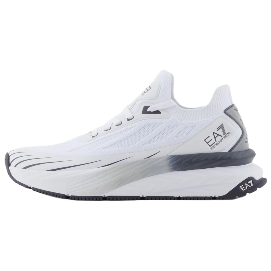 EMPORIO ARMANI EA7 Crusher Distance Knit Low top Casual Shoes Women's White