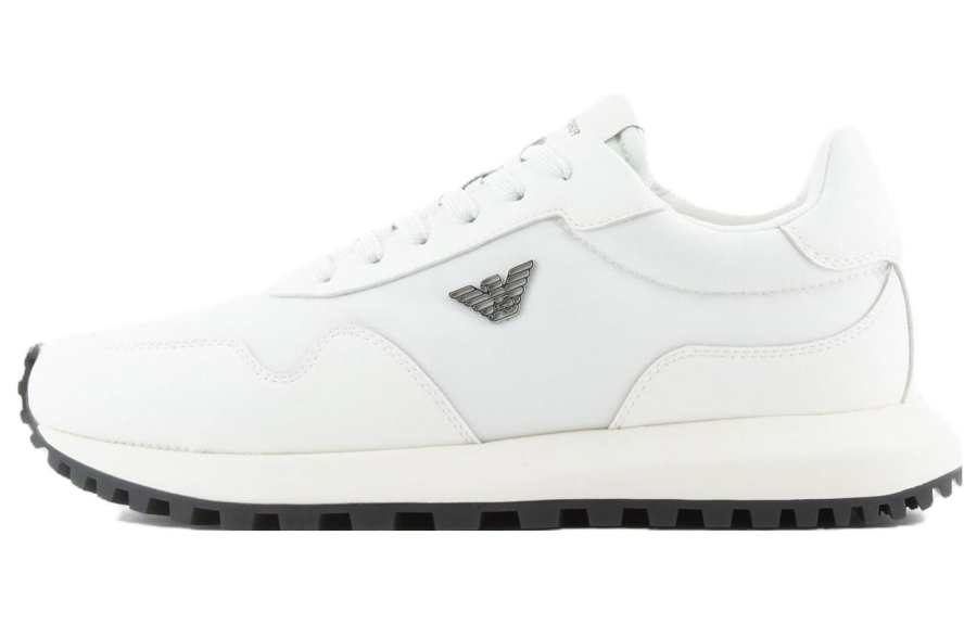 EMPORIO ARMANI Nylon Low top Casual Shoes Men's White