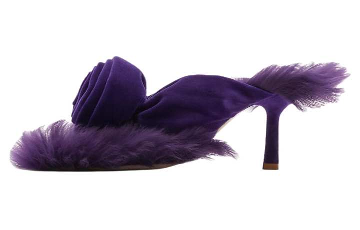 Burberry Burberry Slide Slippers 7.5cm Women's Purple