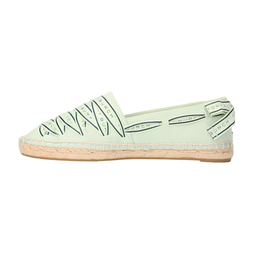 TORY BURCH Ribbon Espadrilles Women's Grassland Mist Color