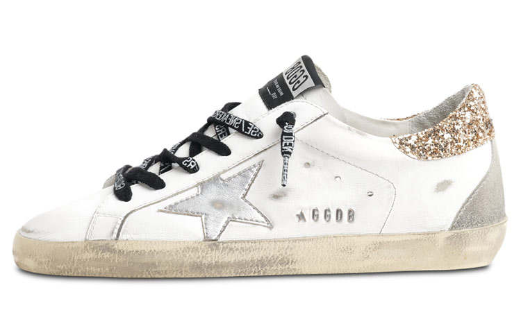 Golden Goose Super Star Low top Stylish Skateboarding Shoes Women's White