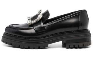 SERGIO ROSSI Crystal Embellished Chunky-sole Loafers