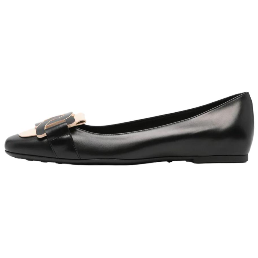 TOD'S Leather Casual Shoes Women's Black