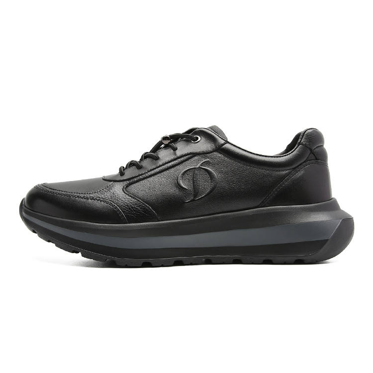 S.T.Dupont S. T.DUPONT Cow Leather Low top Casual Shoes Men's Black/White