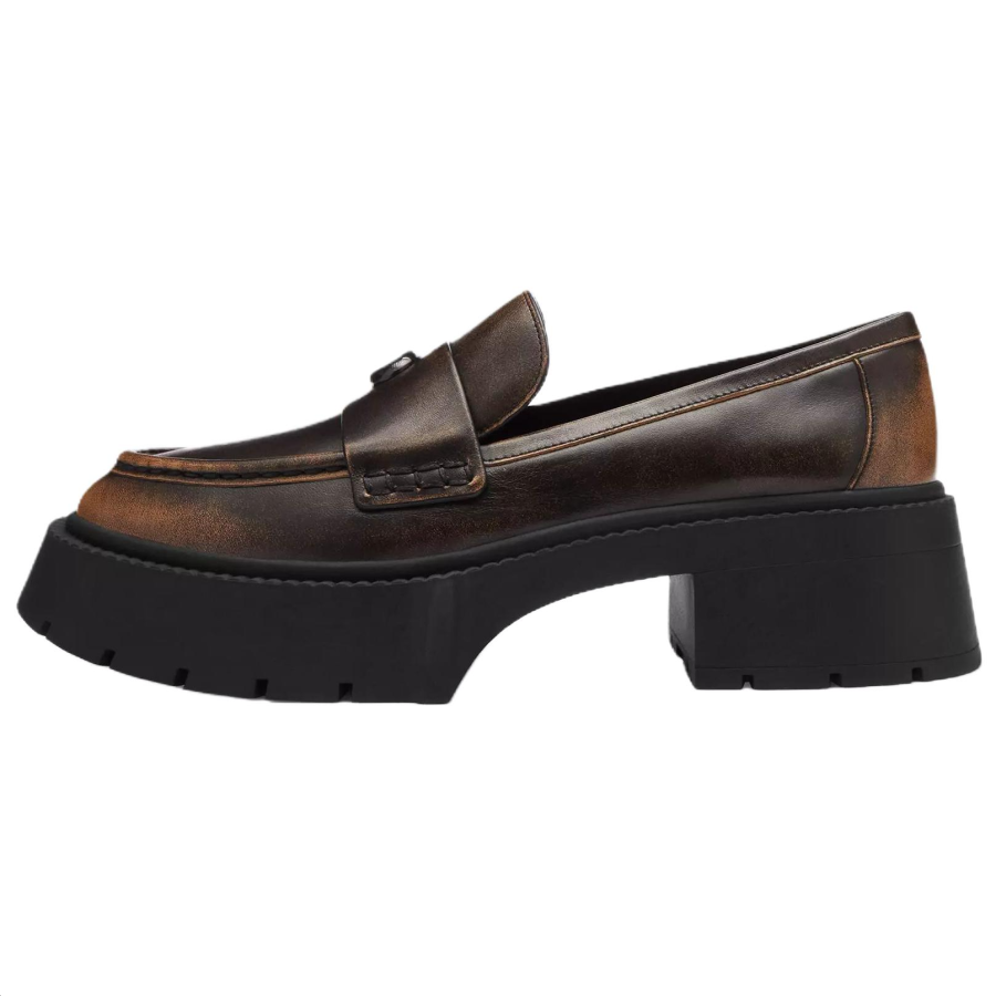 COACH Leah Loafers 5.7cm Women's Black
