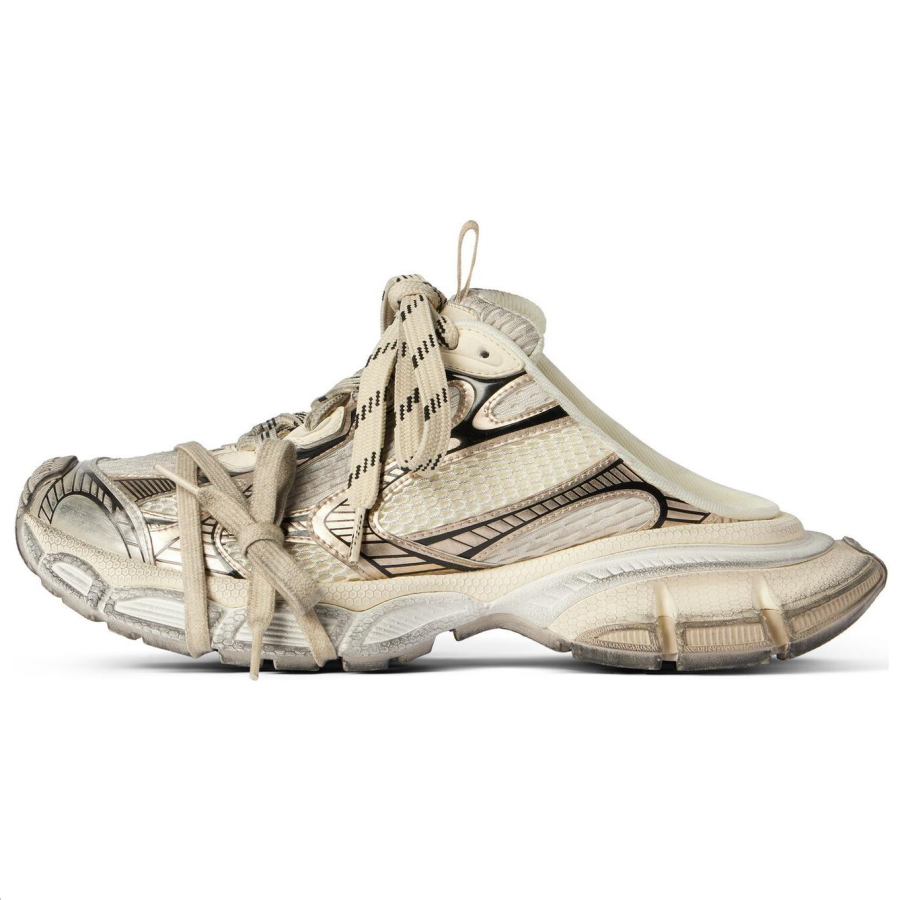 Balenciaga 3XL Closed Toe Slippers Men's Beige
