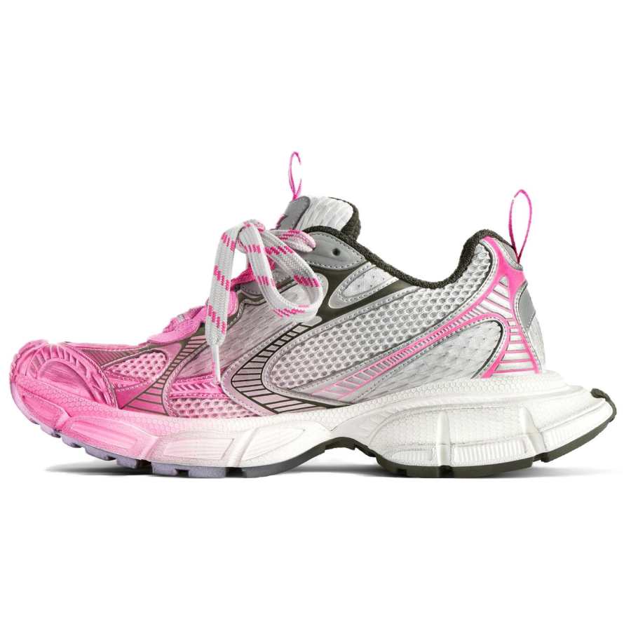 Balenciaga 3XL Toe Spray Low top Chunky Sneakers Women's Gray Pink