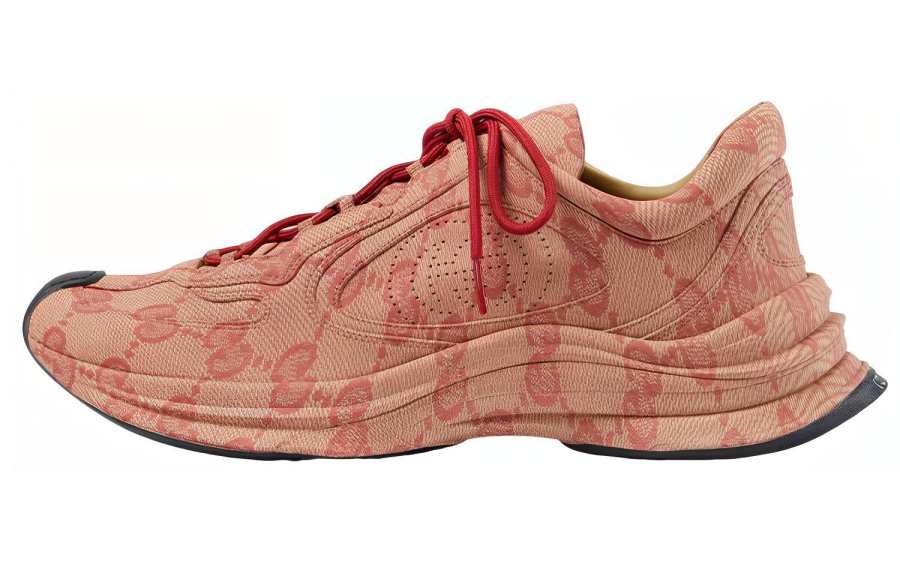 GUCCI Gucci Run Sneaker 'Beige Hibiscus Monogram'