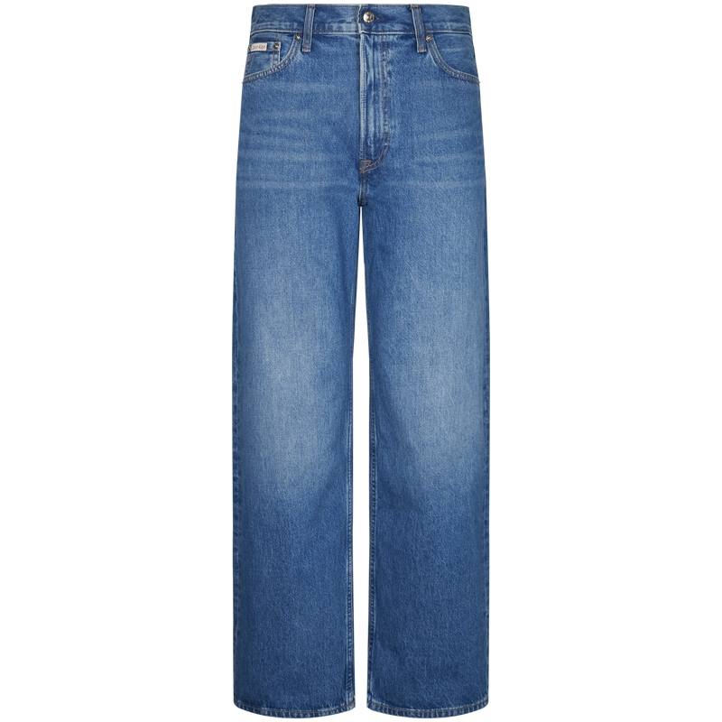 Calvin Klein Jeans Men's NNO Denim Light Blue Moderate Wide Leg Pants