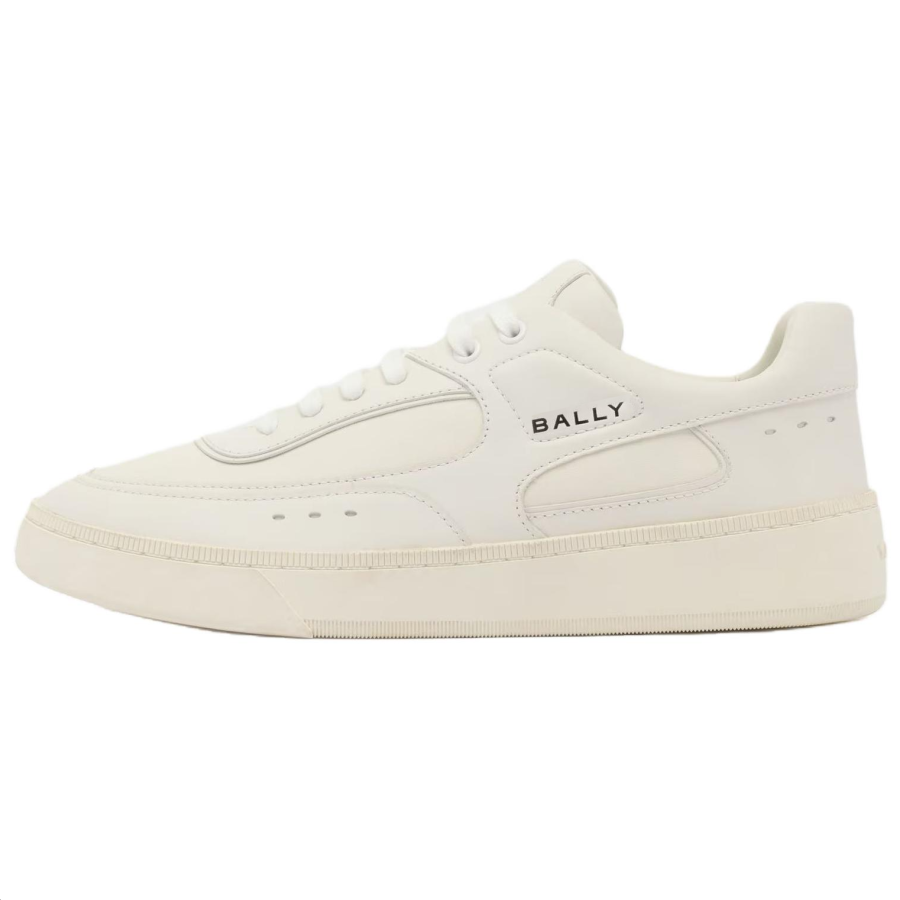 BALLY BALLY Raise Leather Low top Skateboard Shoes Men's White