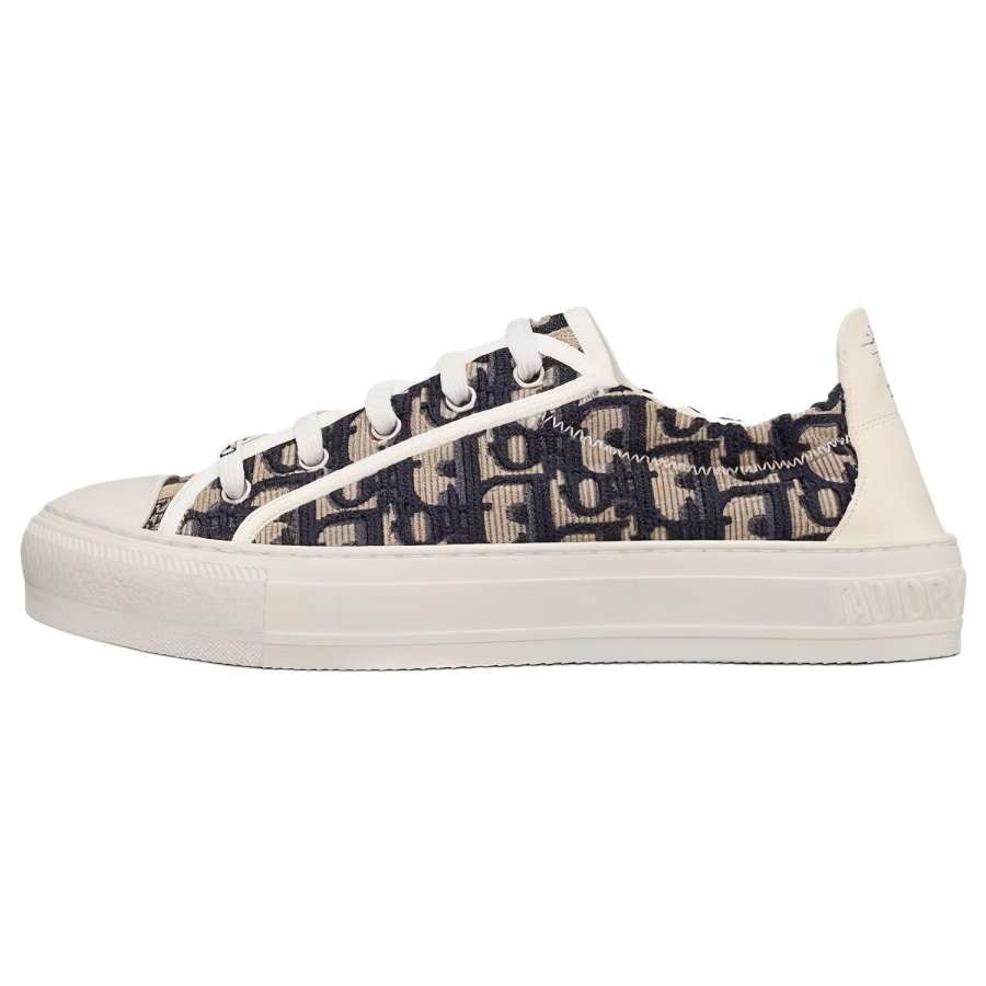 DIOR Walk'n'Dior Platform Shoes Low top Stylish Skateboarding Shoes Women's Dark Blue
