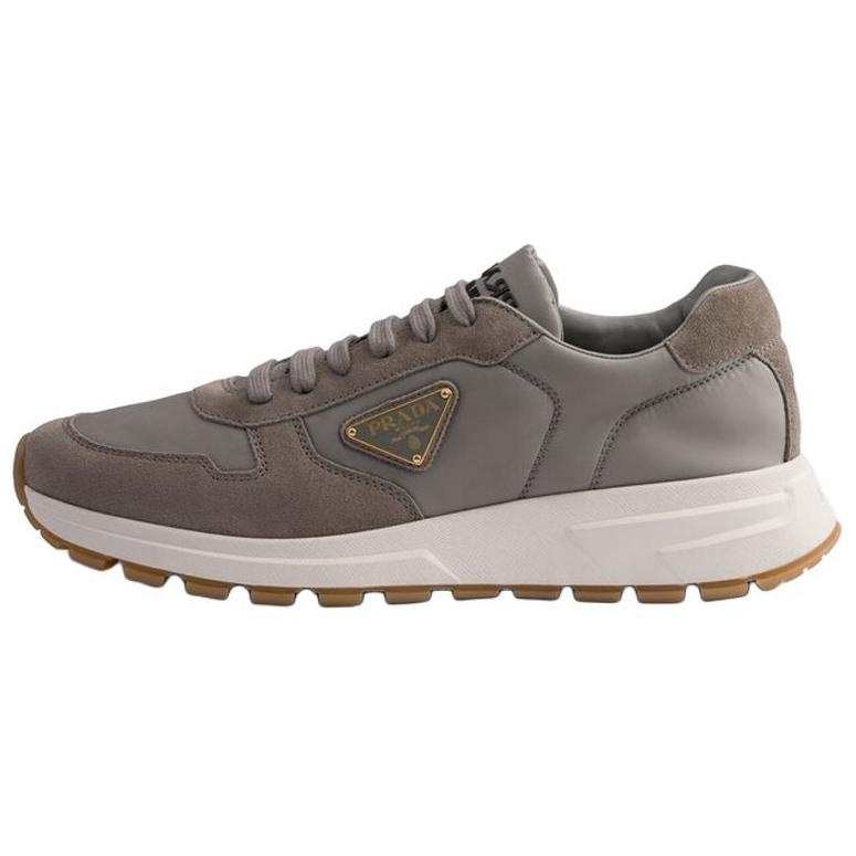 PRADA PRADA Prax 01 Leather Low top Casual Shoes Men's Gray